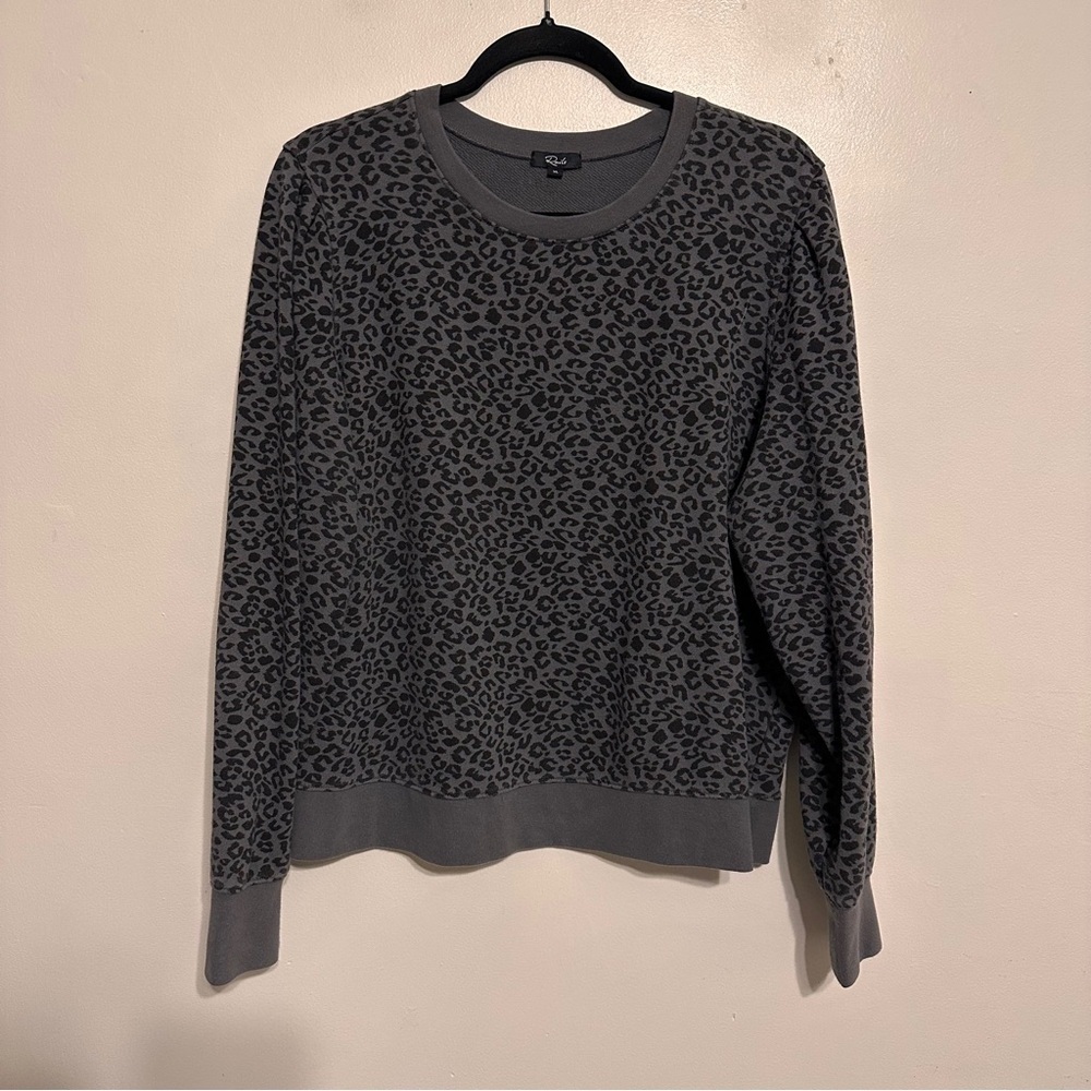 Rails Marcie Mini Cheetah Puff Sleeve Sweatshirt … - image 2